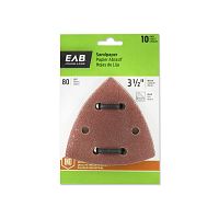 3 1/2" x 80 Grit Sandpaper  (10 Pack) Industrial Oscillating Accessory Recyclable 